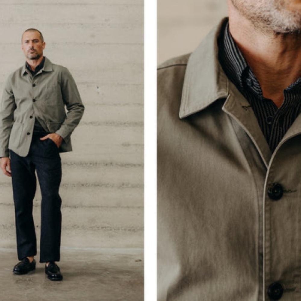 Taylor Stitch Ojai Jacket Smoked Olive Foundation Twill - Picture 2 of 12